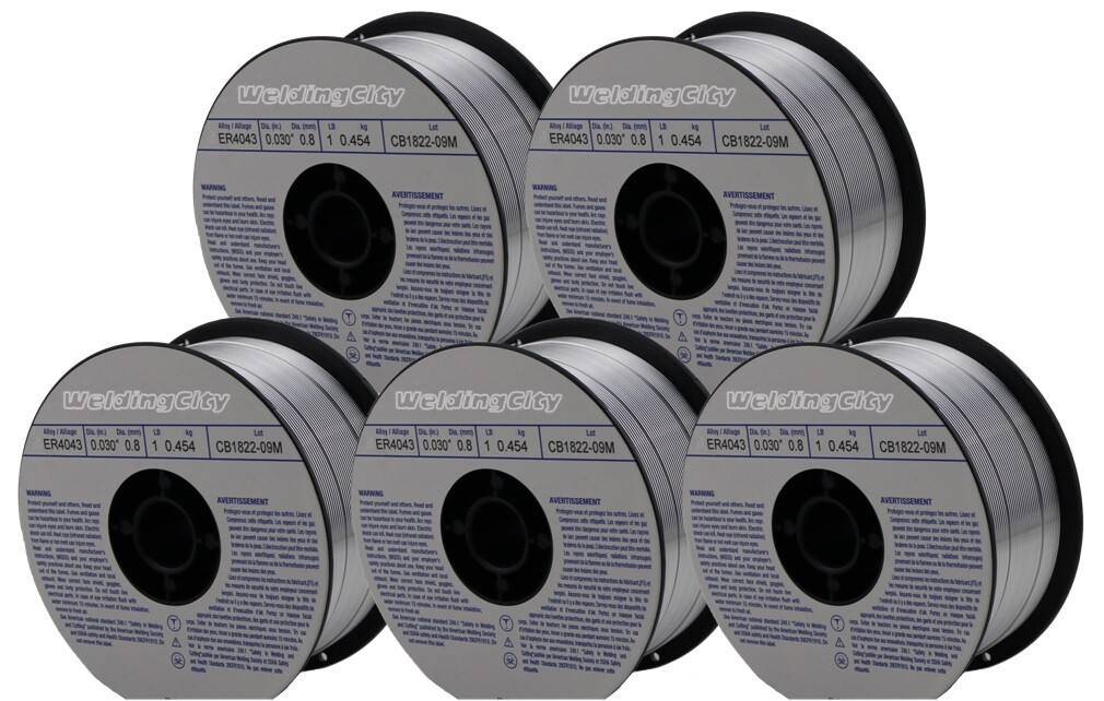 WeldingCity® 5-pk Aluminum MIG Welding Wire ER4043 .030