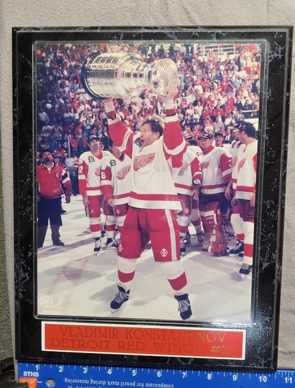 Framed 1997 Vladimir Konstantinov Detroit Red Wings Stanley Cup Winning Photo Framed 1997 Vladimir Konstantinov Detroit Red Wings Stanley Cup Winning Photo