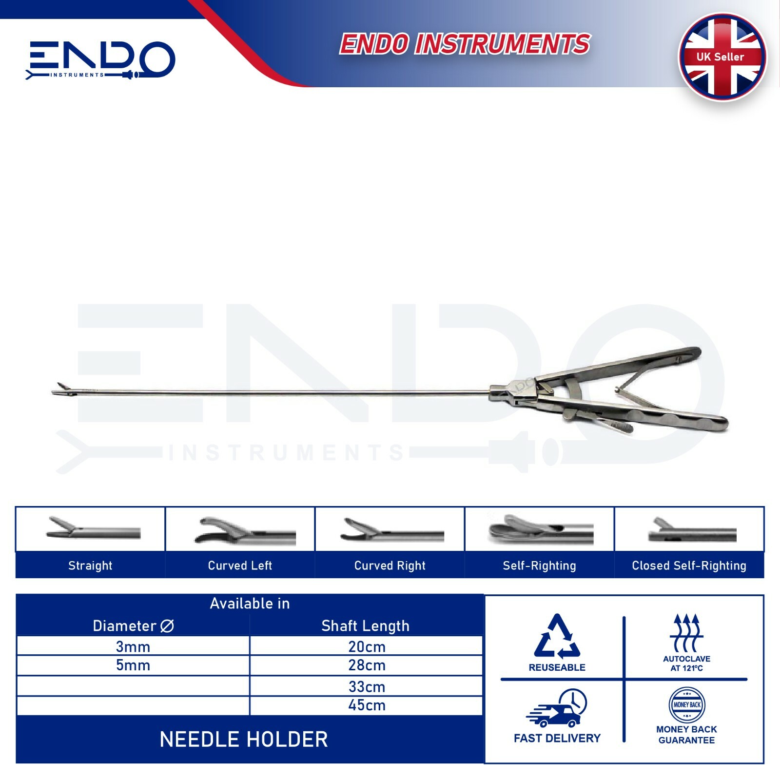 New Laparoscopic Grasper Dissector Forceps Needle Holder Laparoscopy Instruments
