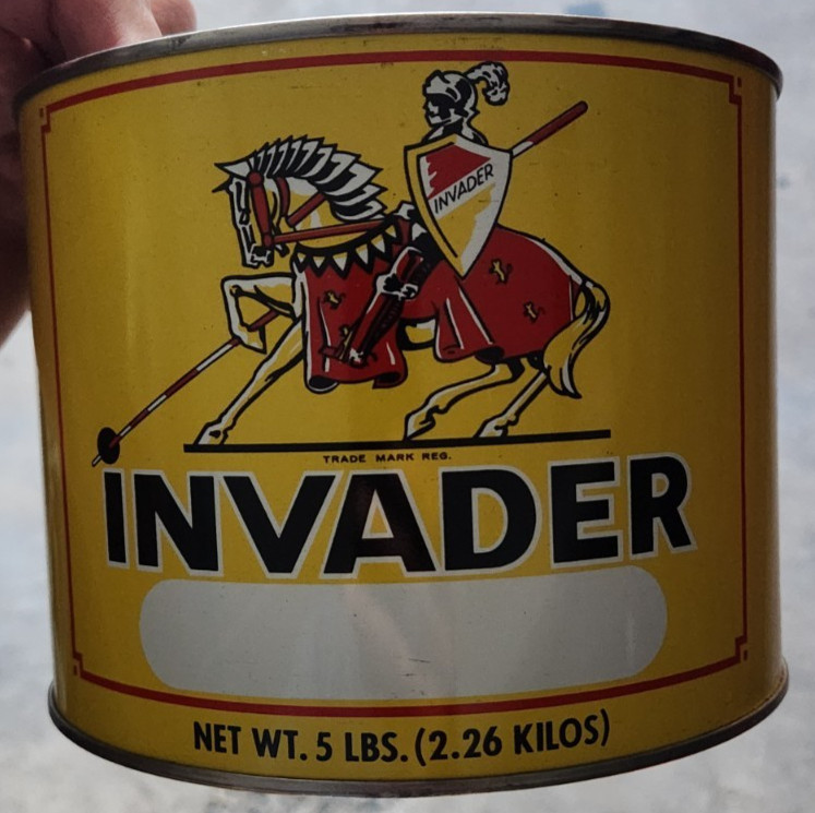 Vintage NOS New Old Stock Invader Motor Oil Grease Cans Vintage NOS New Old Stock Invader Motor Oil Grease Cans