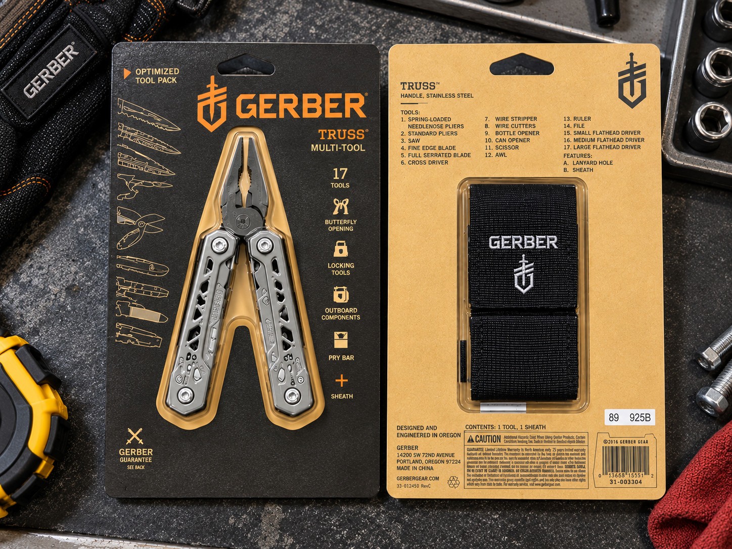 Gerber Truss Multi-Tool with Sheath, Stainless Steel 31-003304 - NEW