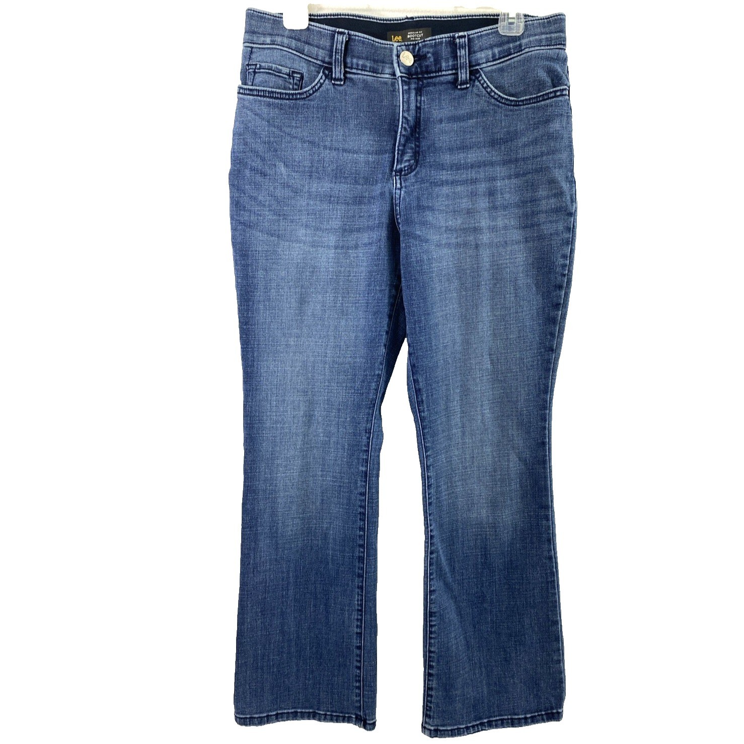 Lee Jeans Womens Size 12 Short Bootcut Mid Rise Medium Wash Denim Lee Jeans Womens Size 12 Short Bootcut Mid Rise Medium Wash Denim