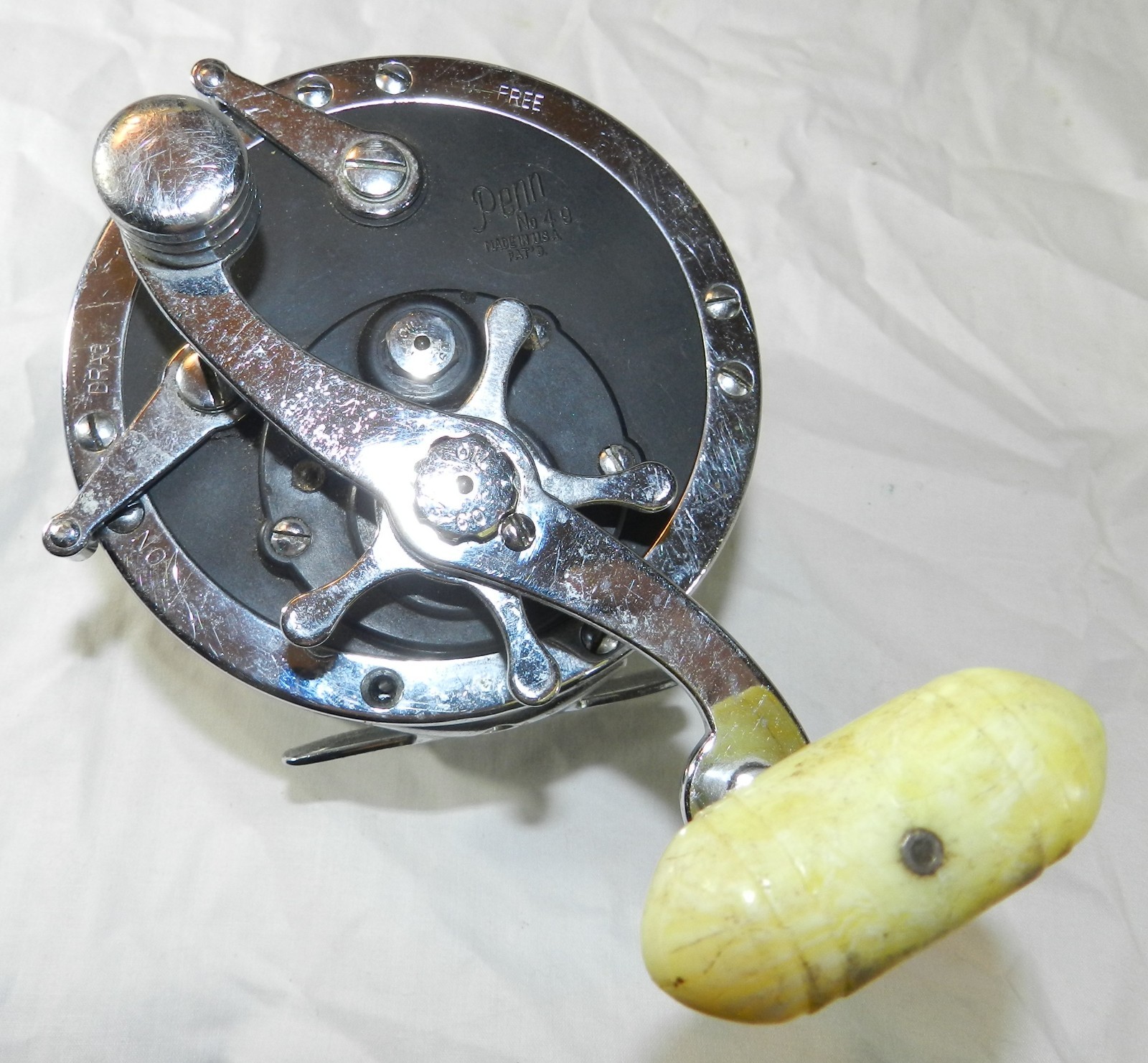 Vintage Penn No. 49 Deep Sea Salt Water Fishing Reel