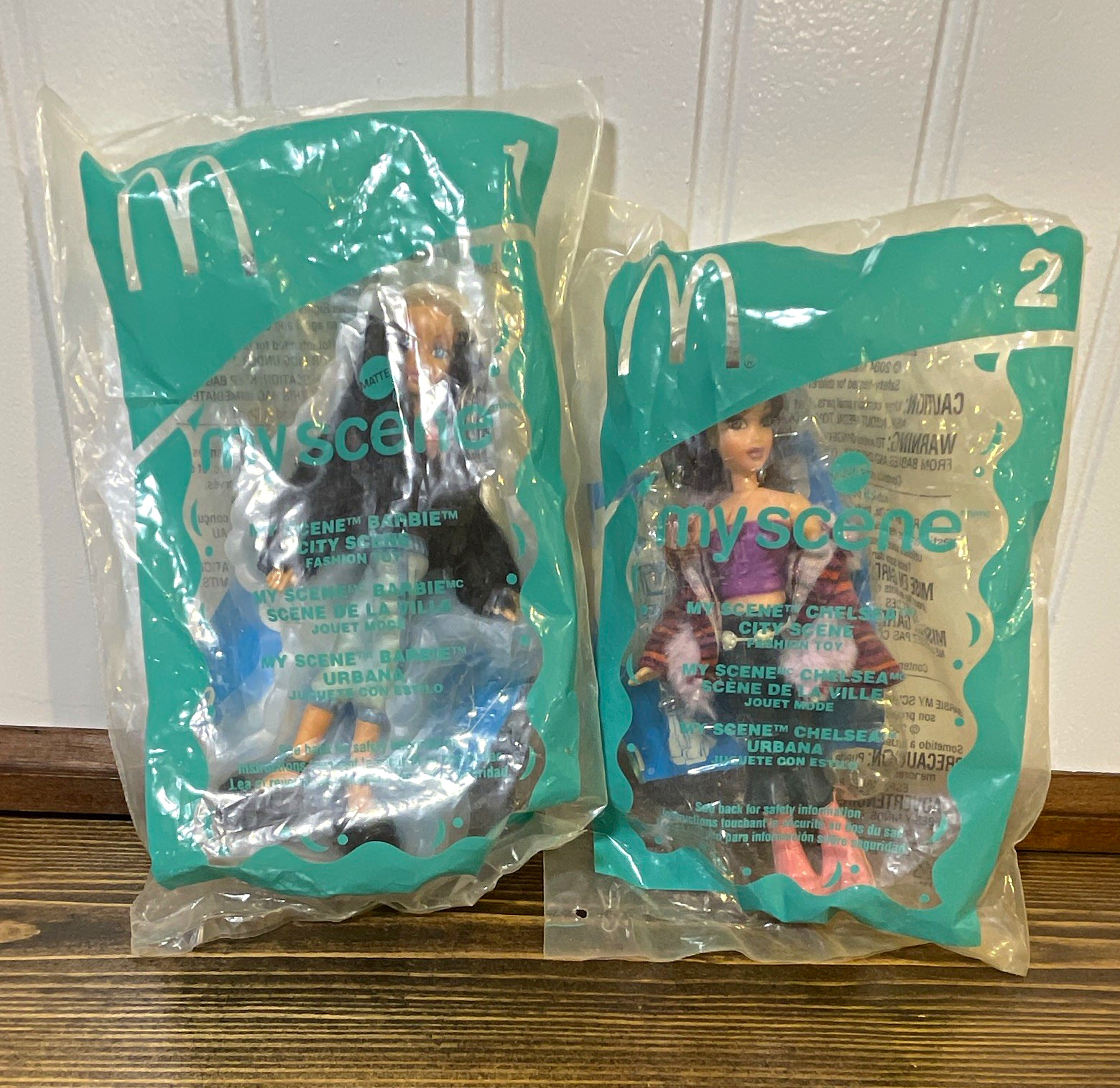Vintage 2004 McDonald’s Happy Meal My Scene Barbie Chelsea Dolls, Lot of 2
