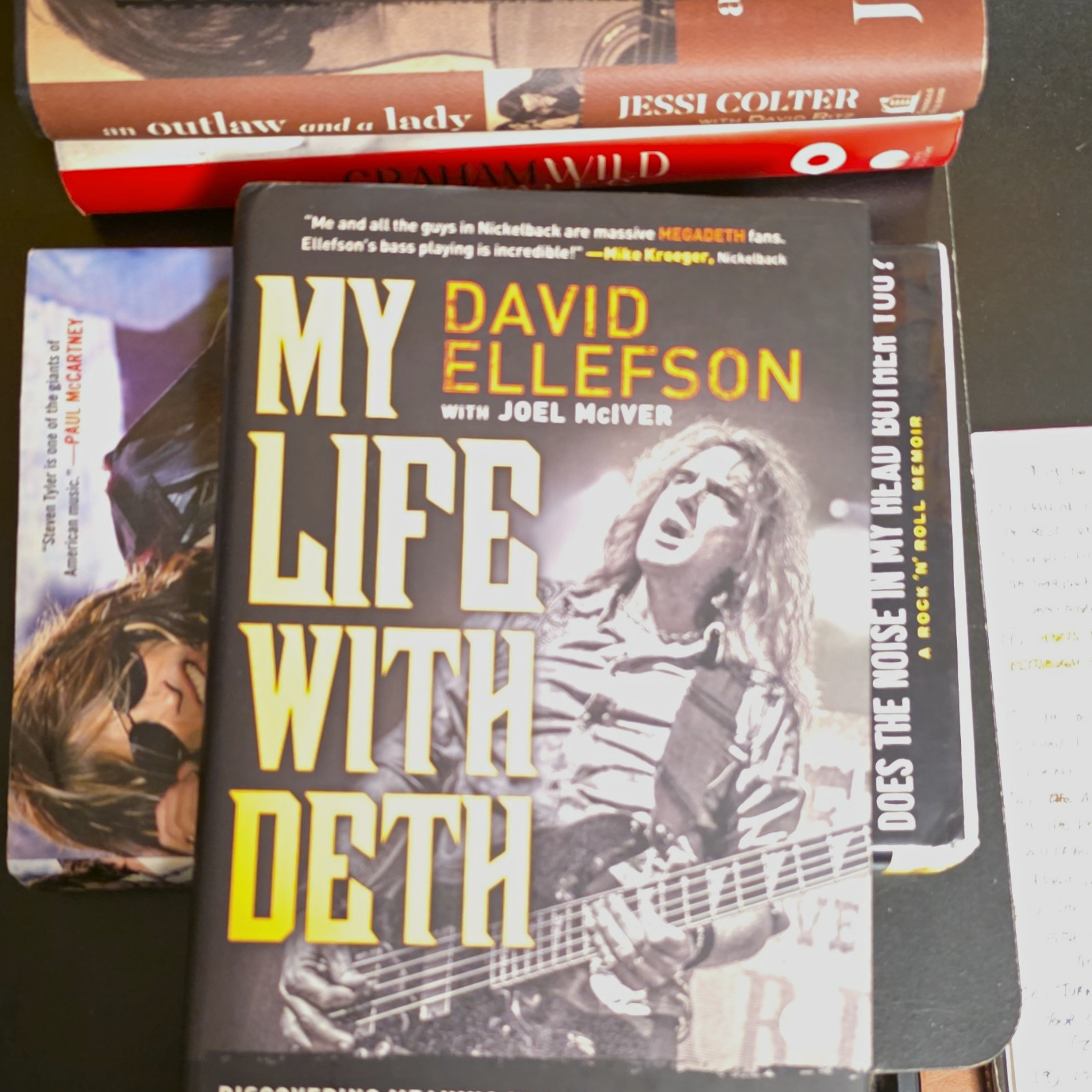 My Life with Deth HC David Ellefson Joel McIver Heavy Metal Memoir