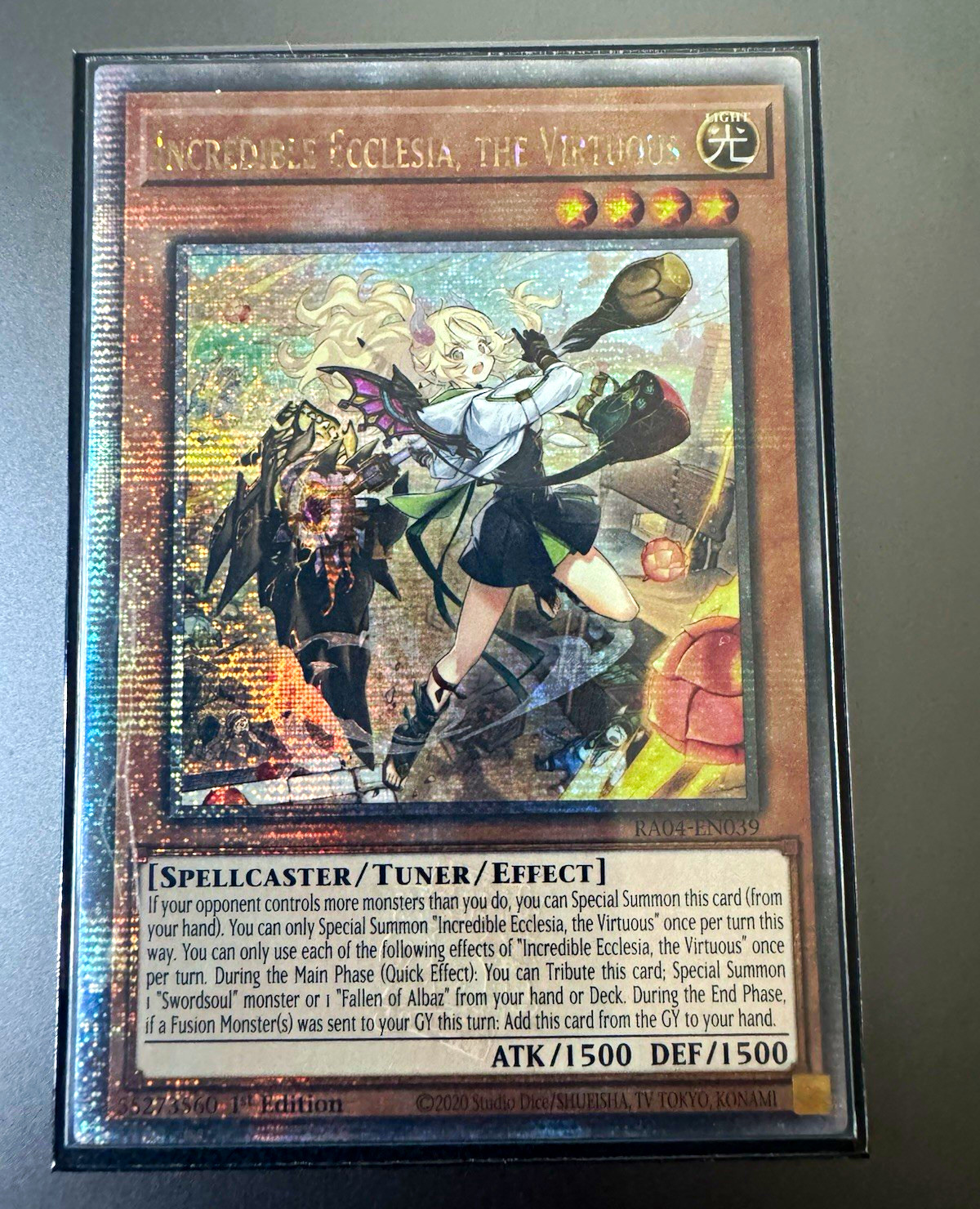 Incredible Ecclesia, the Virtuous Quarter Century Rare RA04-EN039 1st Incredible Ecclesia, the Virtuous Quarter Century Rare RA04-EN039 1st