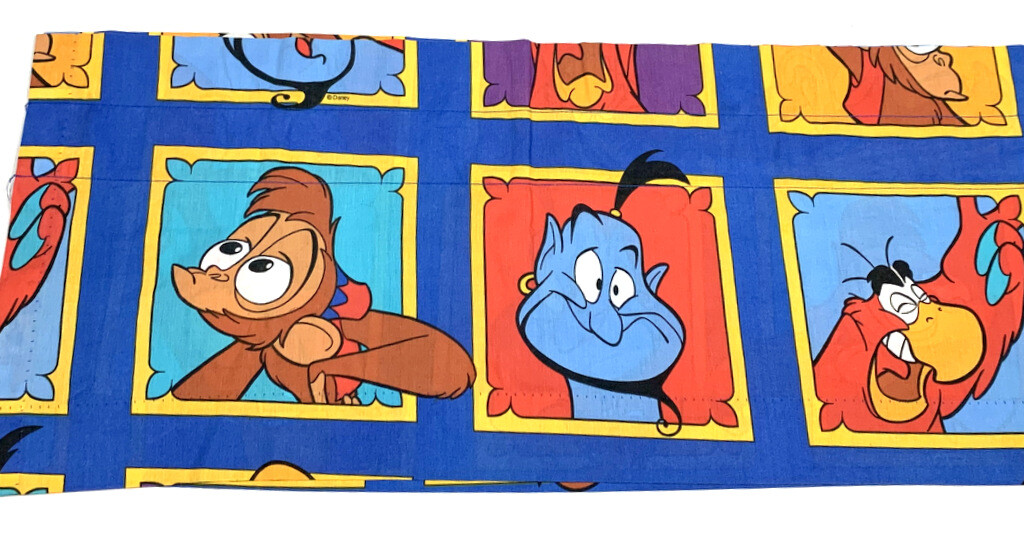 Aladdin Disney Vintage 90s Window Valance Short Curtain Rare Abu Classics Aladdin Disney Vintage 90s Window Valance Short Curtain Rare Abu Classics