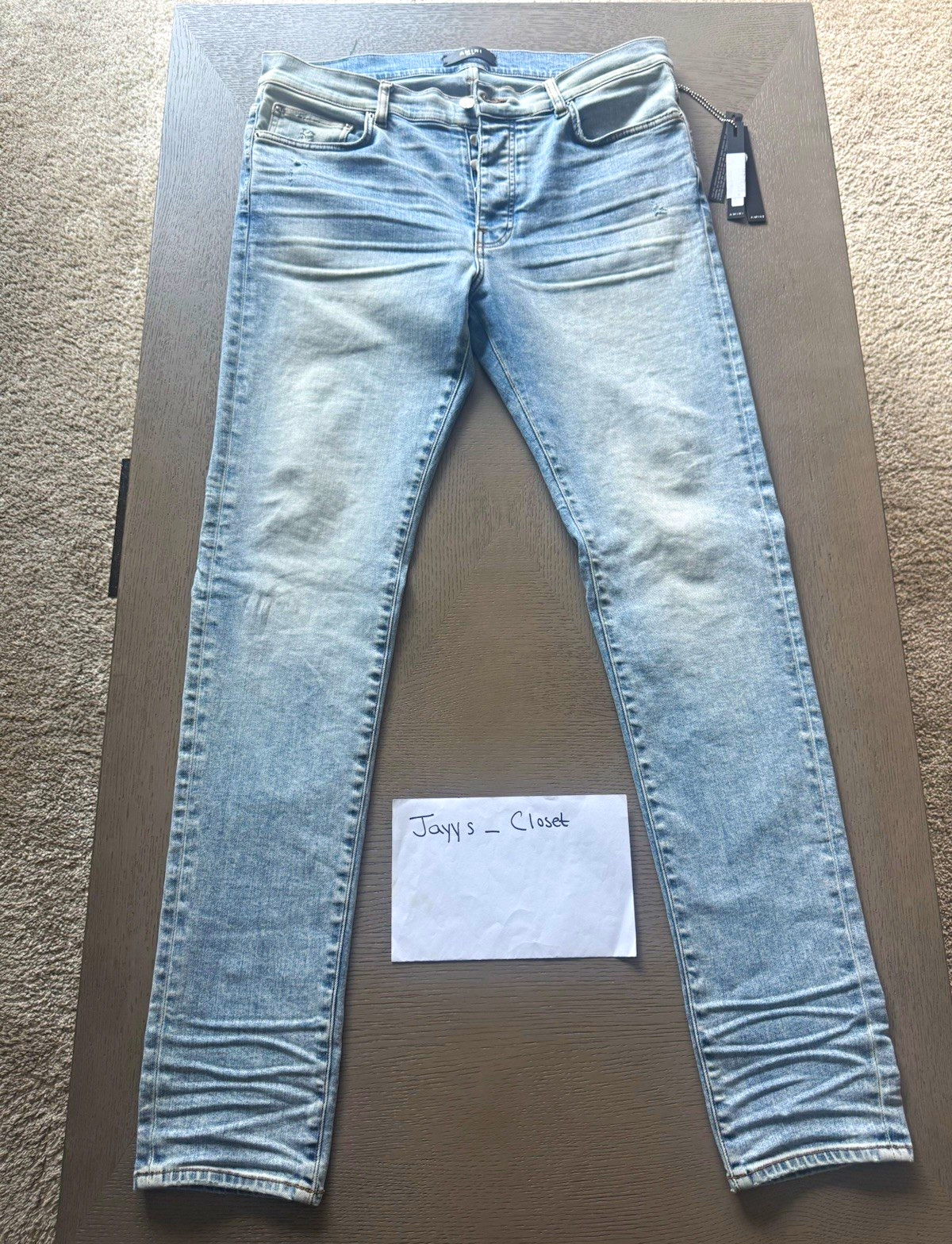 AMIRI Indigo Stack Jeans Size 36 * EXCELLENT Condition * AMIRI Indigo Stack Jeans Size 36 * EXCELLENT Condition *