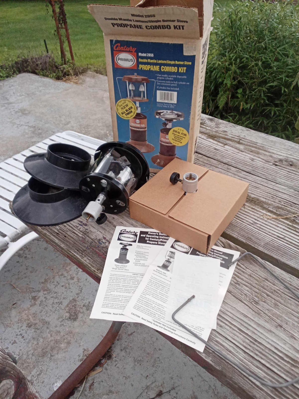 Vintage Primus Propane 2055 Combo Kit -fired once Vintage Primus Propane 2055 Combo Kit -fired once