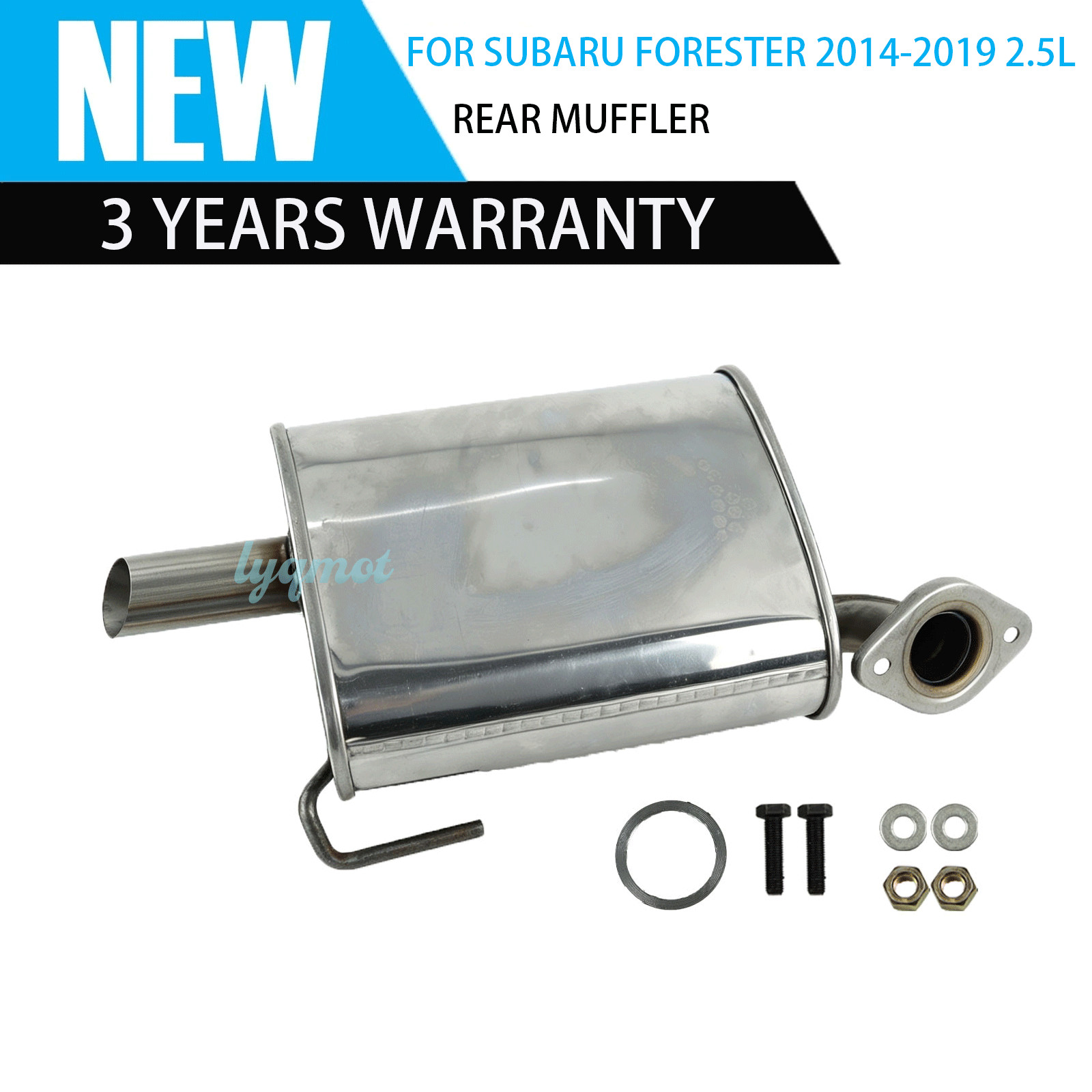 Stainless Steel Exhaust Rear Muffler fits: 2014-2019 Subaru Forester 2.5L