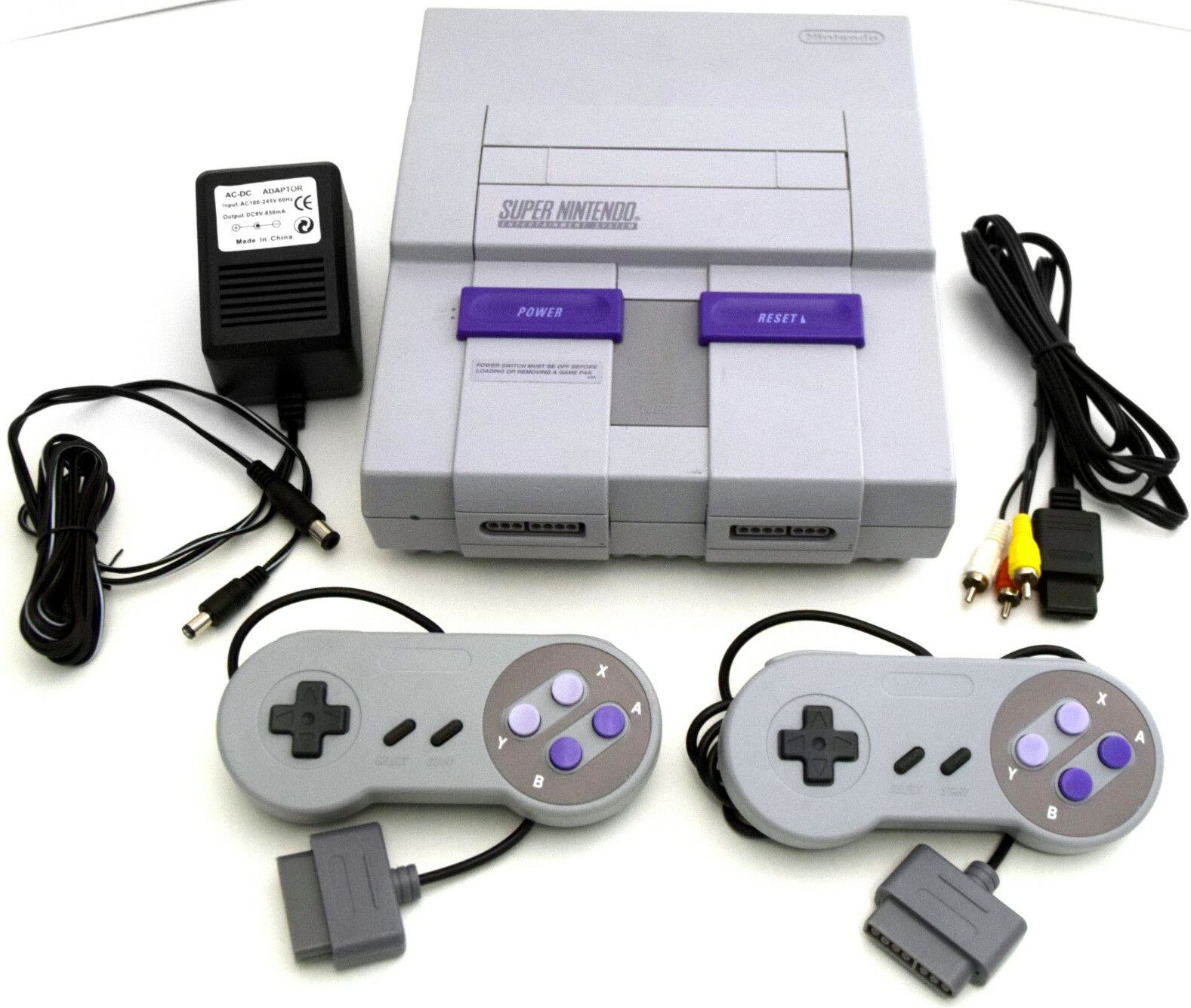 Super Nintendo Entertainment System Orig SNES Console SNS-001 Video Game Bundle Super Nintendo Entertainment System Orig SNES Console SNS-001 Video Game Bundle