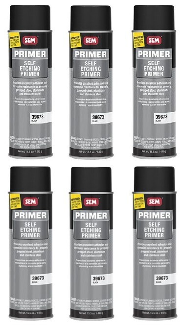 SEM 39673 Black Self Etching Primer - 15.5 oz. (6 Pack) SEM 39673 Black Self Etching Primer - 15.5 oz. (6 Pack)