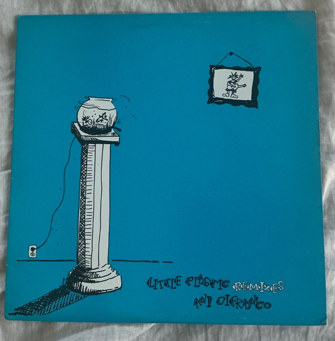 Ani Difranco - Little Plastic Remixes EP Record - Marble Blue Limited 1992 12\ Ani Difranco - Little Plastic Remixes EP Record - Marble Blue Limited 1992 12\