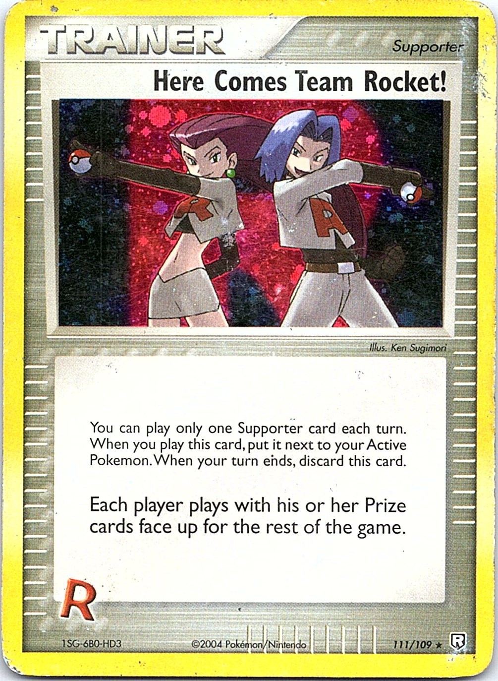 Here Comes Team Rocket 111/109 Returns Holo Secret Rare Pokemon TCG Nintendo MP Here Comes Team Rocket 111/109 Returns Holo Secret Rare Pokemon TCG Nintendo MP