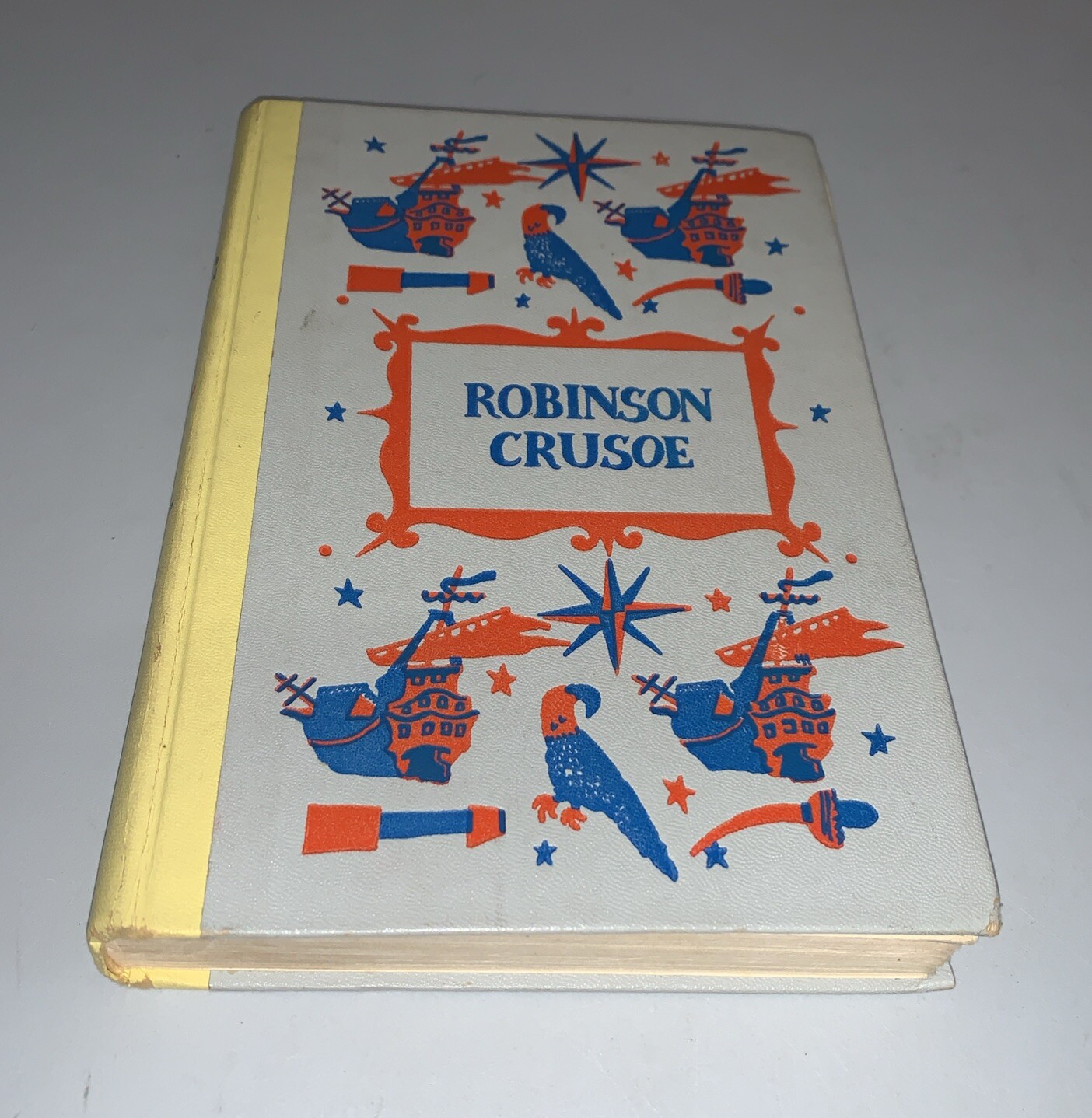 Vintage 1945 Robinson Crusoe Junior Deluxe Edition Hardcover