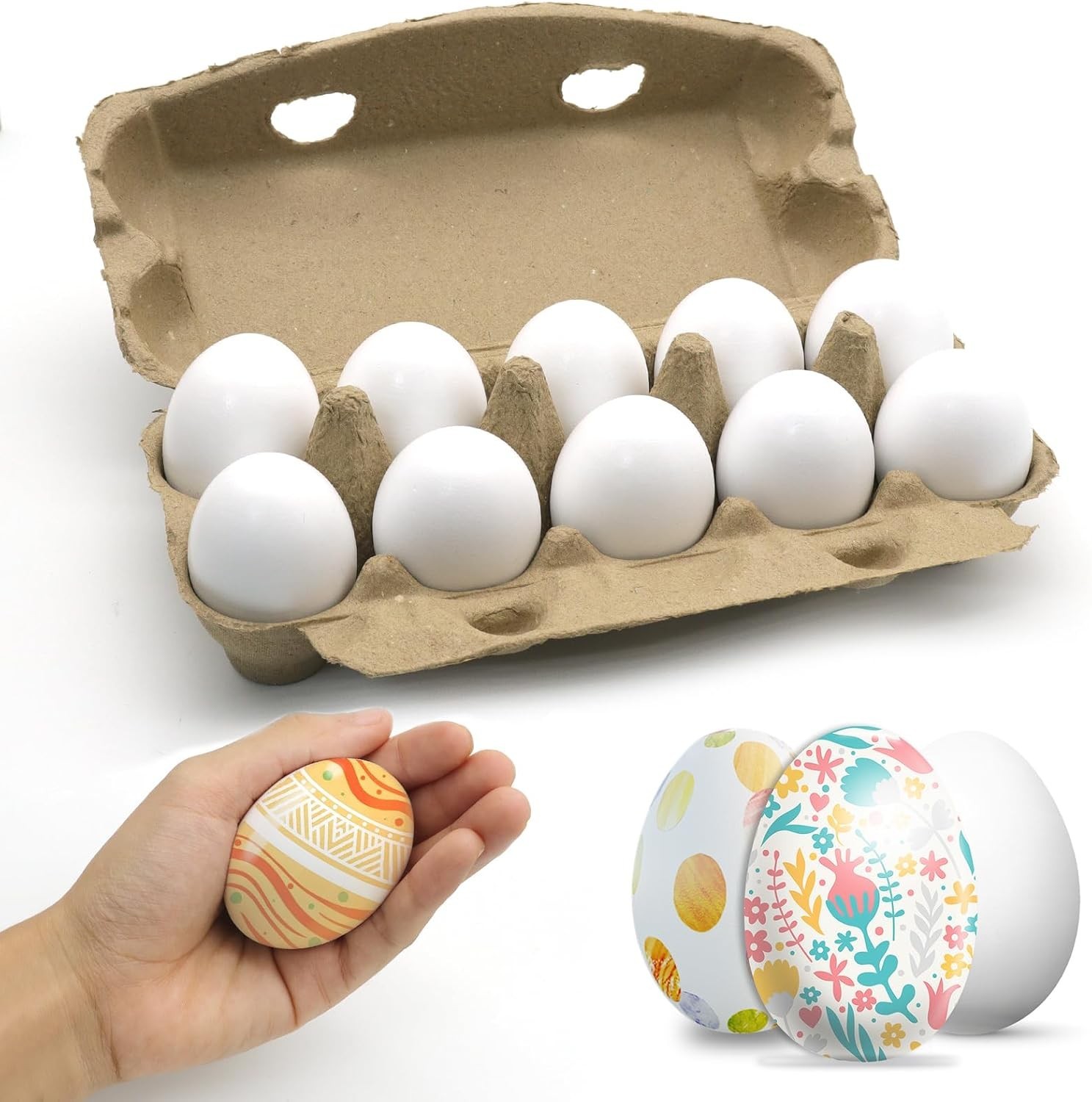 Fake Nest Eggs Wooden Brown Easter Eggs for Craft Get Hens to Lay Eggs 10Pcs Fake Nest Eggs Wooden Brown Easter Eggs for Craft Get Hens to Lay Eggs 10Pcs