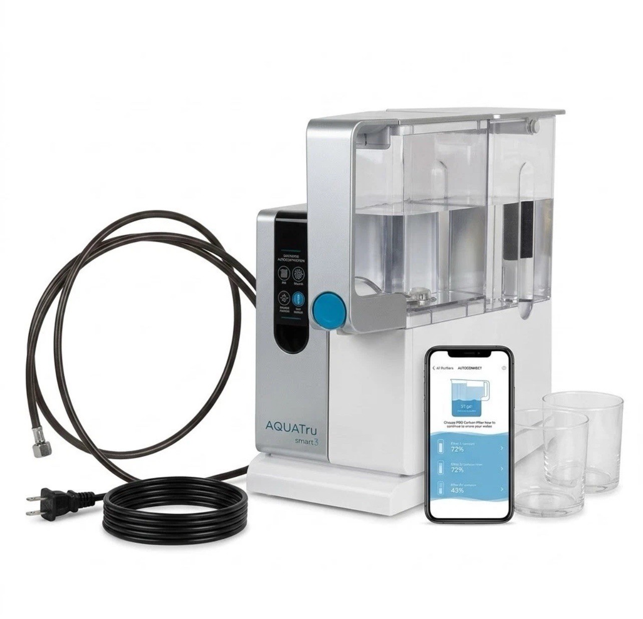 AquaTru Classic Smart Alkaline Countertop Water Purifier RO System New AquaTru Classic Smart Alkaline Countertop Water Purifier RO System New