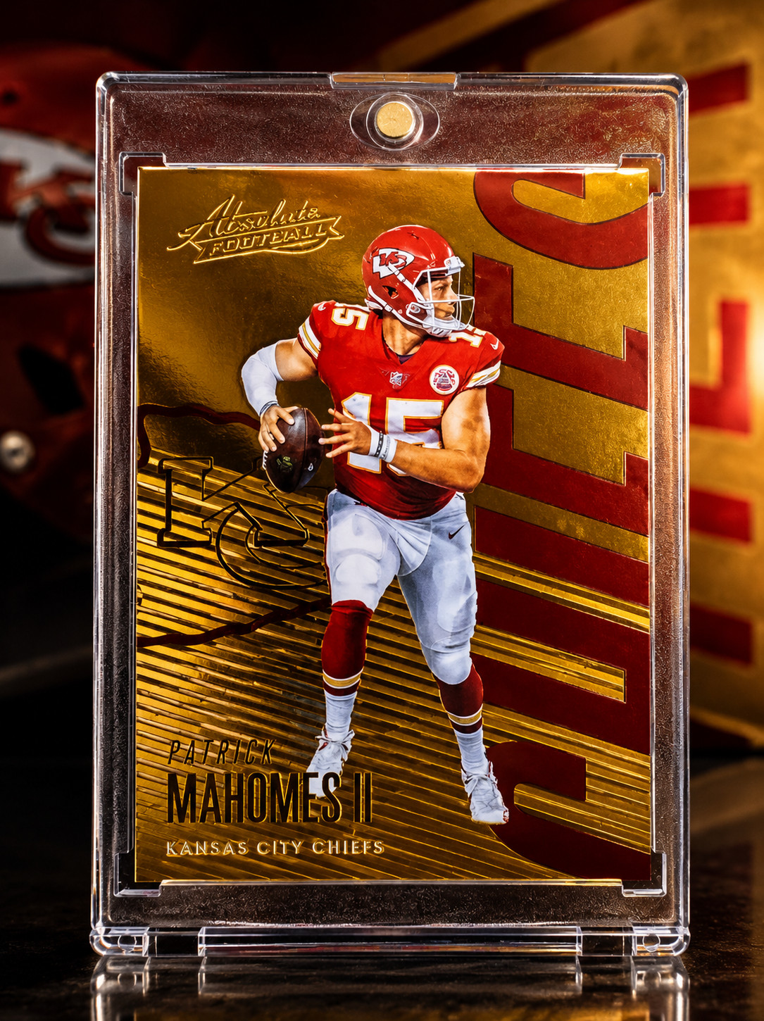 Patrick Mahomes RARE ROOKIE GOLD FOIL INVESTMENT CARD PANINI CHIEFS