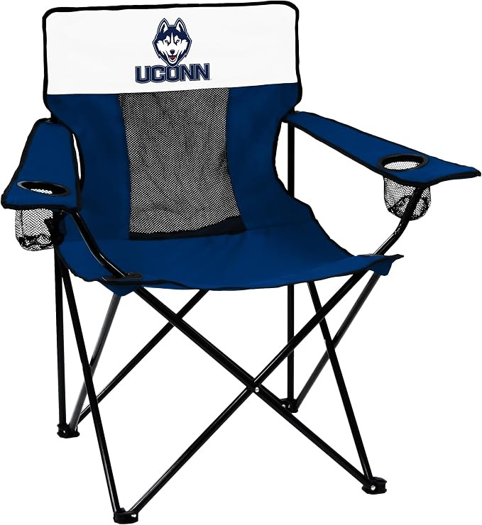 Logo Brands NCAA UConn Huskies Elite Portable Chair