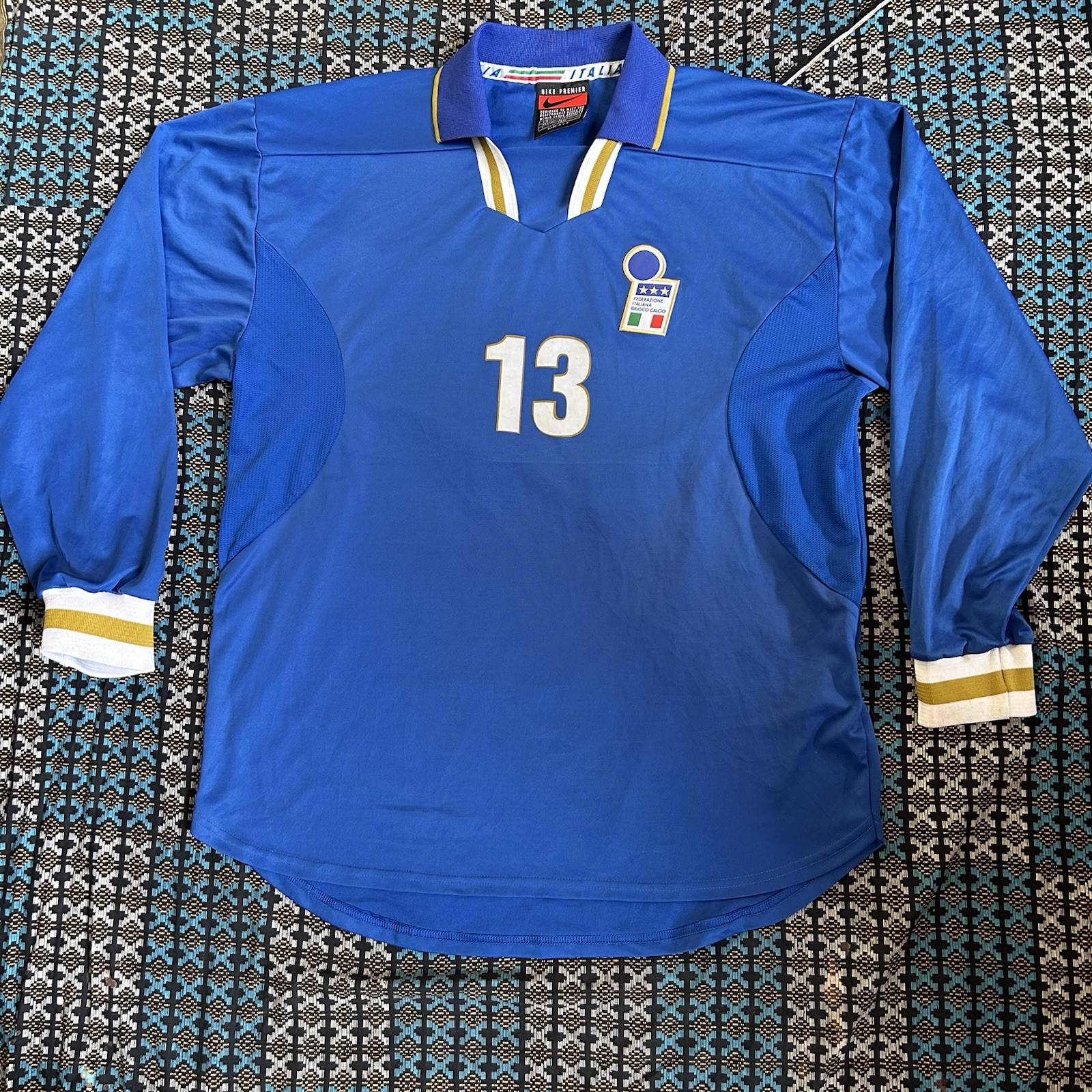 Vintage 1996-97 Nike Italy Home (Authentic) Football Jersey #13 Size XXL Vintage 1996-97 Nike Italy Home (Authentic) Football Jersey #13 Size XXL