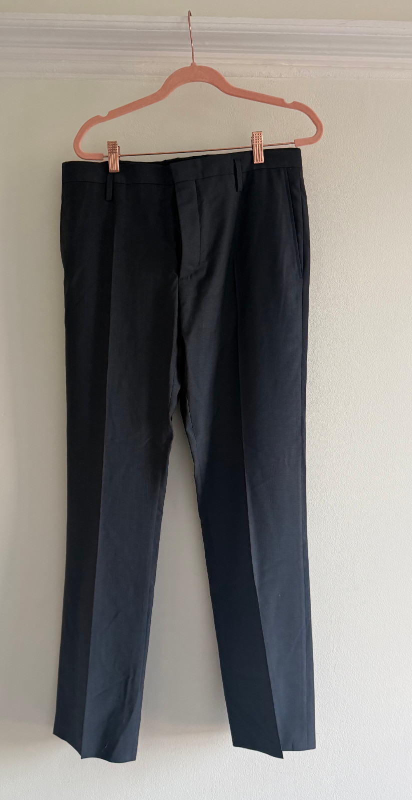 Marc Jacobs Mens Navy Tailored Trousers IT 50 Made in Italy Flaws