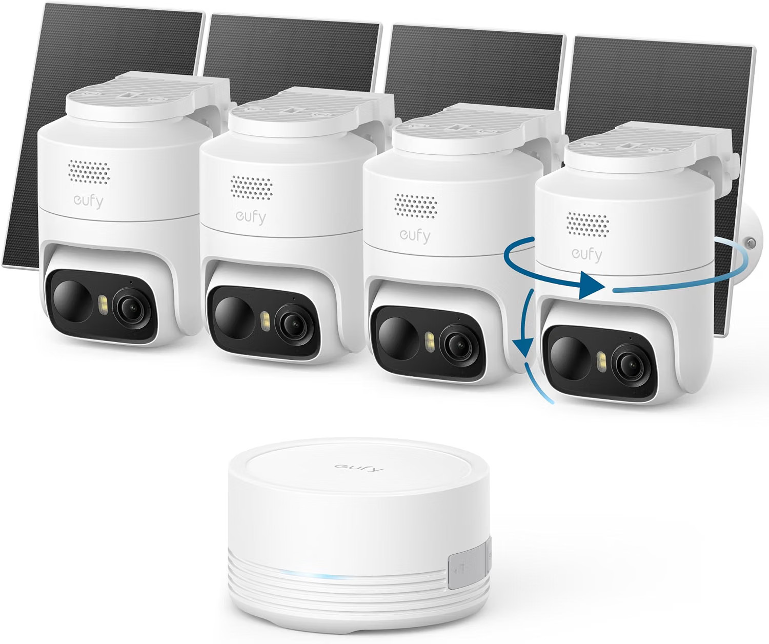 Eufy Security eufyCam C37 4-Cam Kit, 360° Pan&Tilt Auto Tracking New Eufy Security eufyCam C37 4-Cam Kit, 360° Pan&Tilt Auto Tracking New