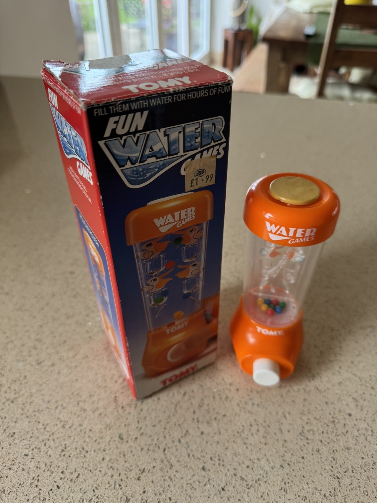 Vintage Boxed Tomy Water Games Handheld Pelican Pouch Orange Travel Toy Vintage Boxed Tomy Water Games Handheld Pelican Pouch Orange Travel Toy