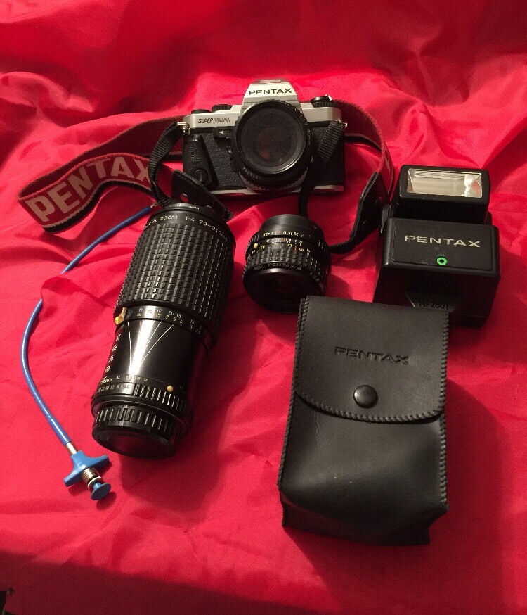 Pentax Super Program w/AF280T Flash, Plus Multiple Lenses, See Description. Pentax Super Program w/AF280T Flash, Plus Multiple Lenses, See Description.