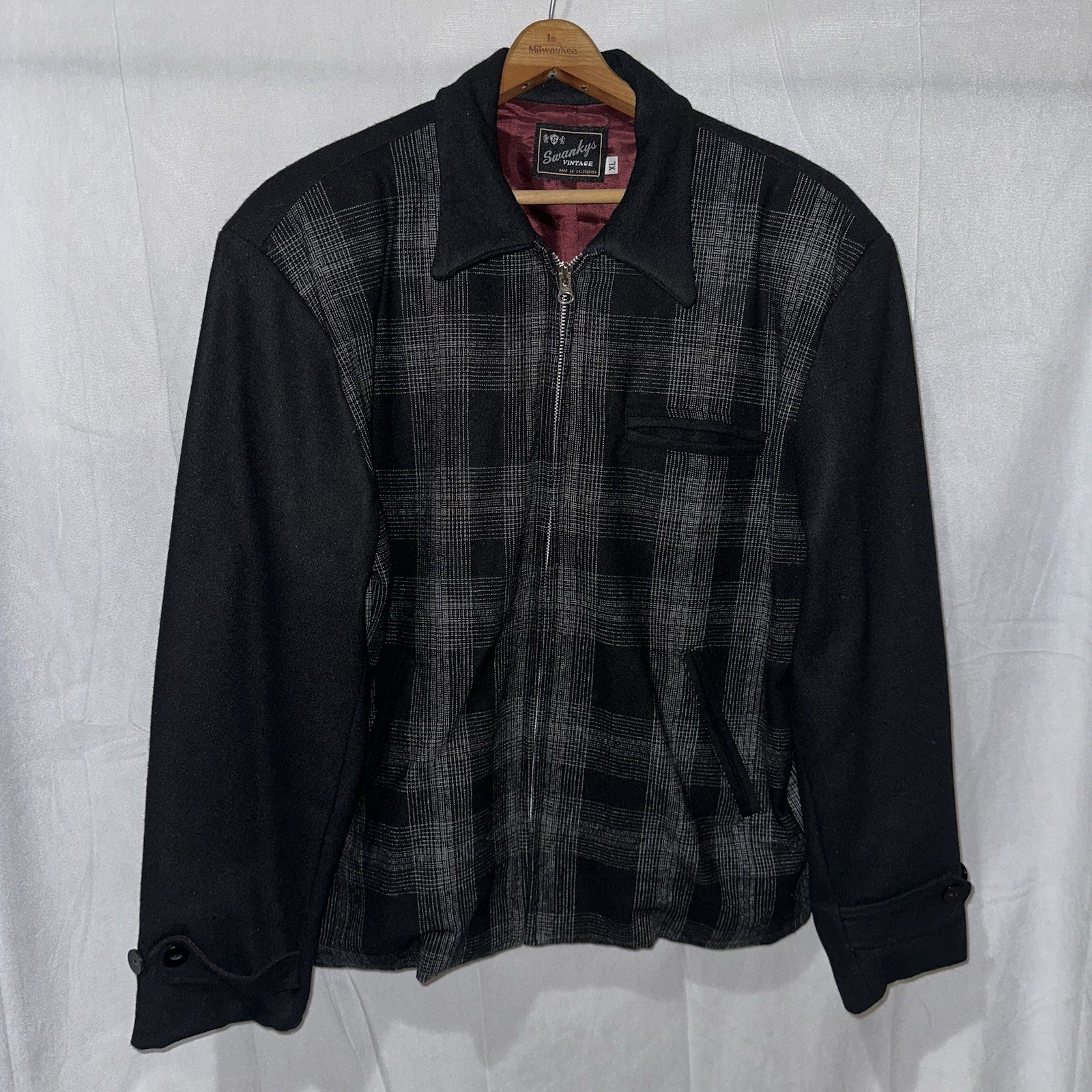 Swanky\'s Vintage Buckle Back Ricky Jacket Men\'s XL Made In California EUC Swanky\'s Vintage Buckle Back Ricky Jacket Men\'s XL Made In California EUC