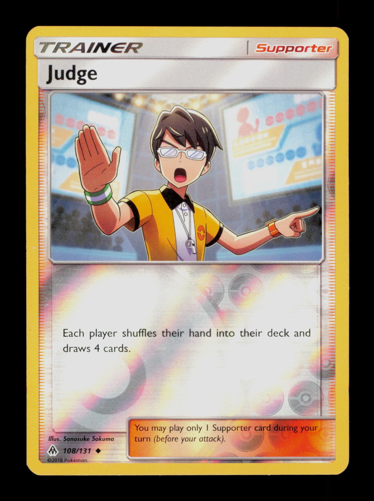 Judge 108/131 Pokemon Holo Forbidden Light Trading Card TCG Judge 108/131 Pokemon Holo Forbidden Light Trading Card TCG