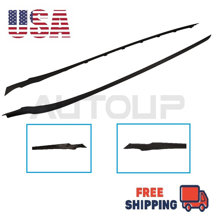 NEW Left and Right Side Windshield A-Pillar Trim Moulding For 11-19 Ford Fiesta NEW Left and Right Side Windshield A-Pillar Trim Moulding For 11-19 Ford Fiesta