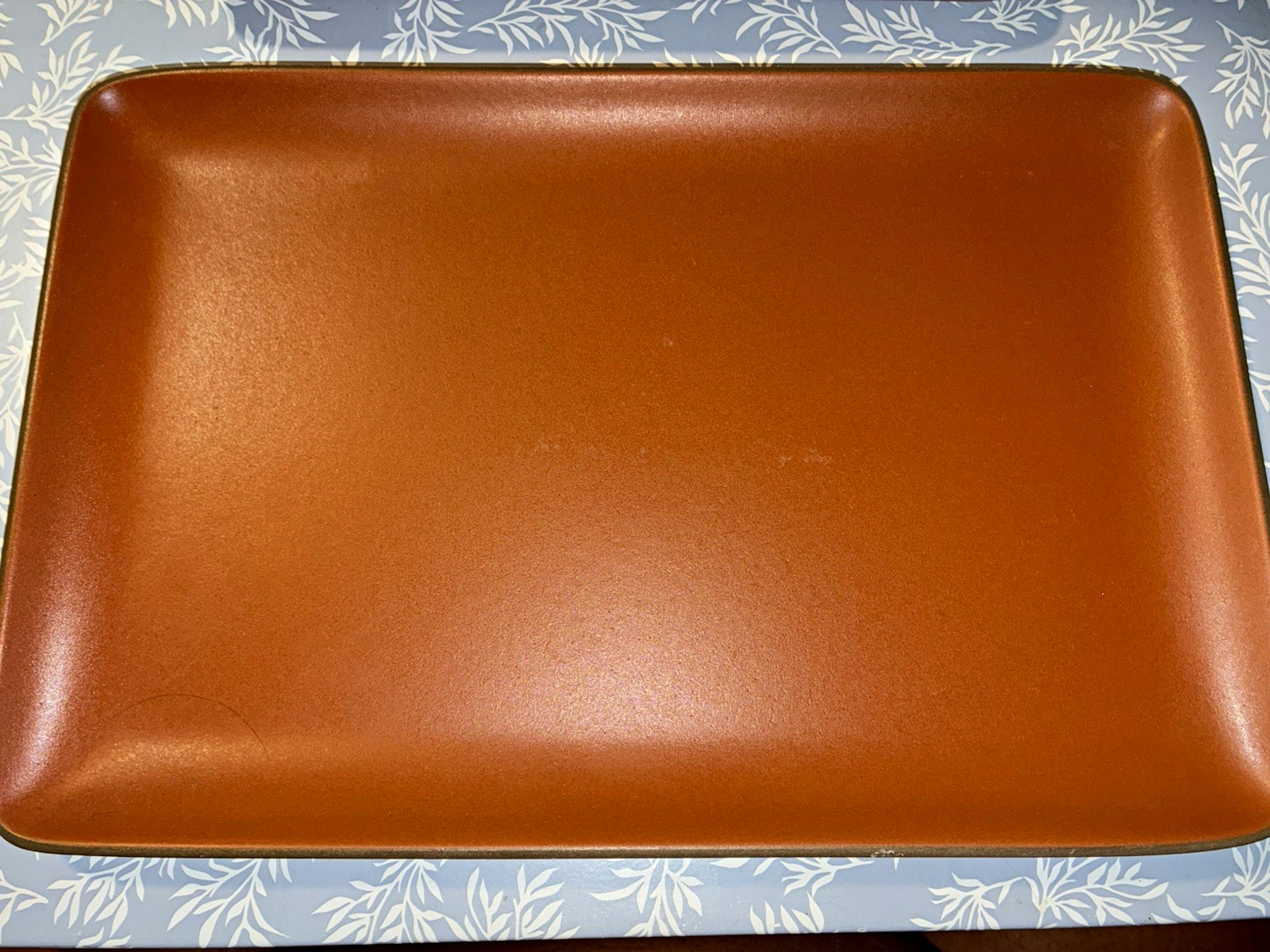 Heath Ceramics 510 Rectangular Brown Ceramic Platter Matte Art Pottery Solid Heath Ceramics 510 Rectangular Brown Ceramic Platter Matte Art Pottery Solid