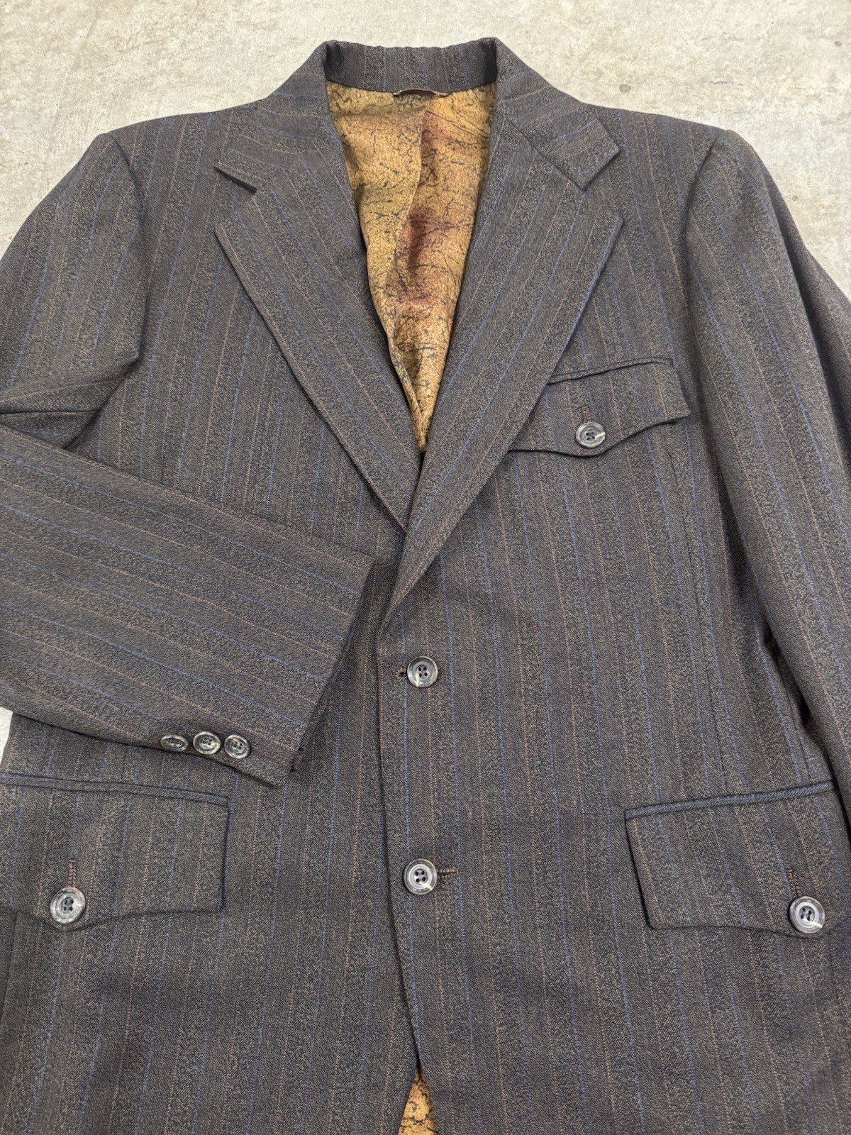 Vintage 60s Mod Blazer Jacket Mens 38 Belted Back Pleated Brown Wool Sport Coat Vintage 60s Mod Blazer Jacket Mens 38 Belted Back Pleated Brown Wool Sport Coat
