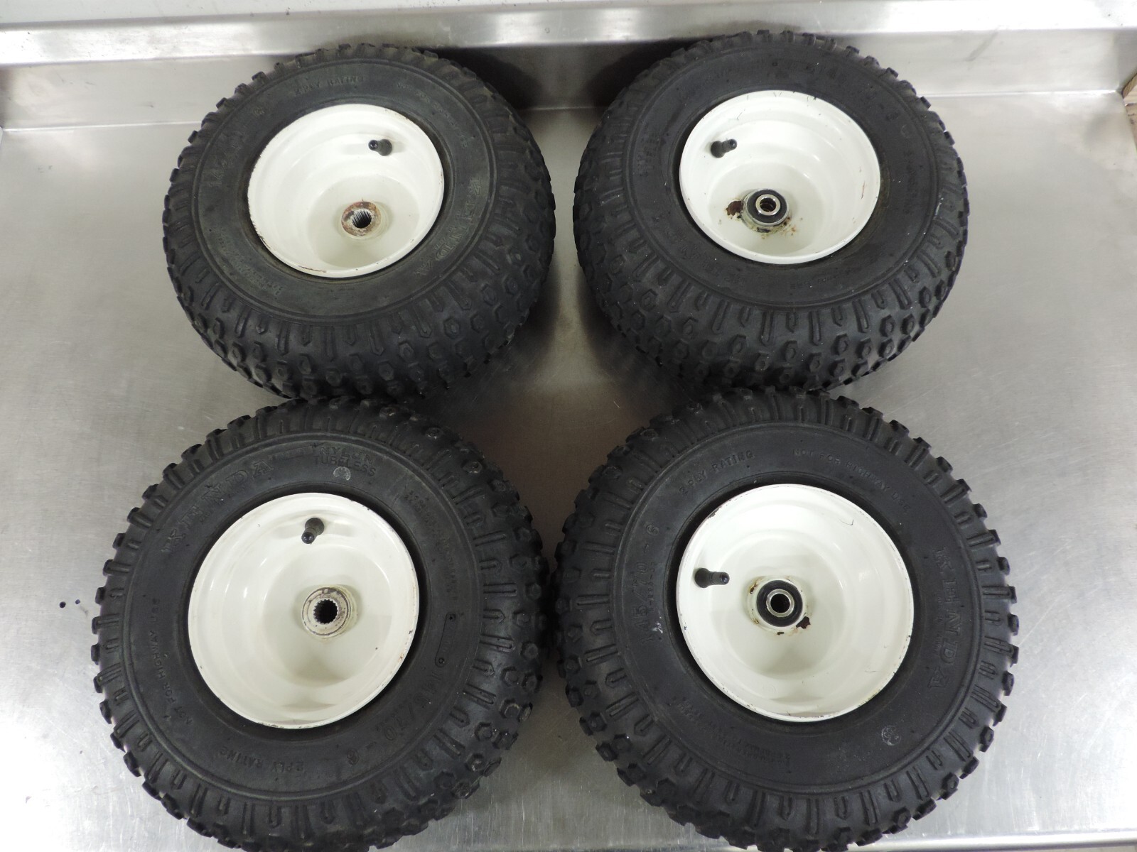 2001 E-TON Eton Rascal 40 Tires Wheels Front Rear Rim KENDA 145/70-6 145x70x6