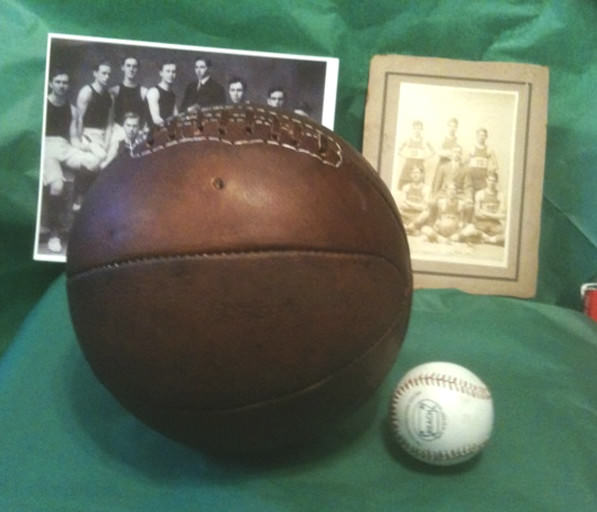 1910 Antique Basketball - Naismith Style Distressed Brown 1910 Antique Basketball - Naismith Style Distressed Brown