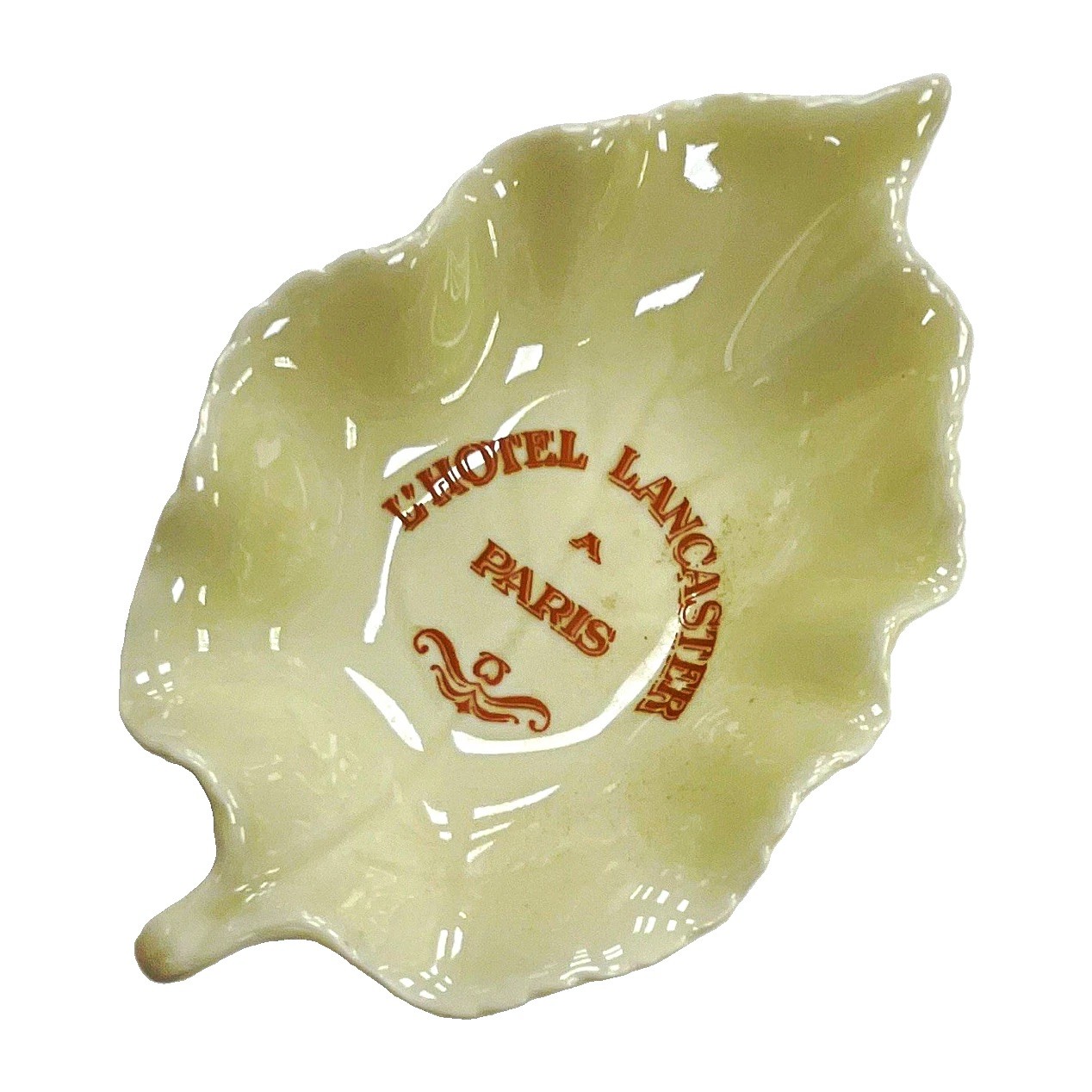 Vintage Porcelain Limoges France Hotel Lancaster Paris Leaf Ashtray/Trinket Dish Vintage Porcelain Limoges France Hotel Lancaster Paris Leaf Ashtray/Trinket Dish