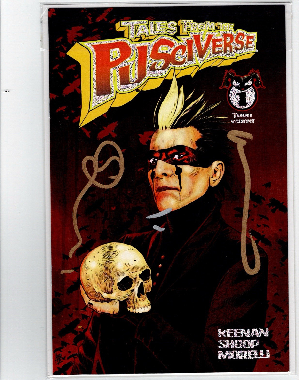 Tales From the PusciVerse 1-2 tour variant signed #3 unsigned w/ card Puscifer