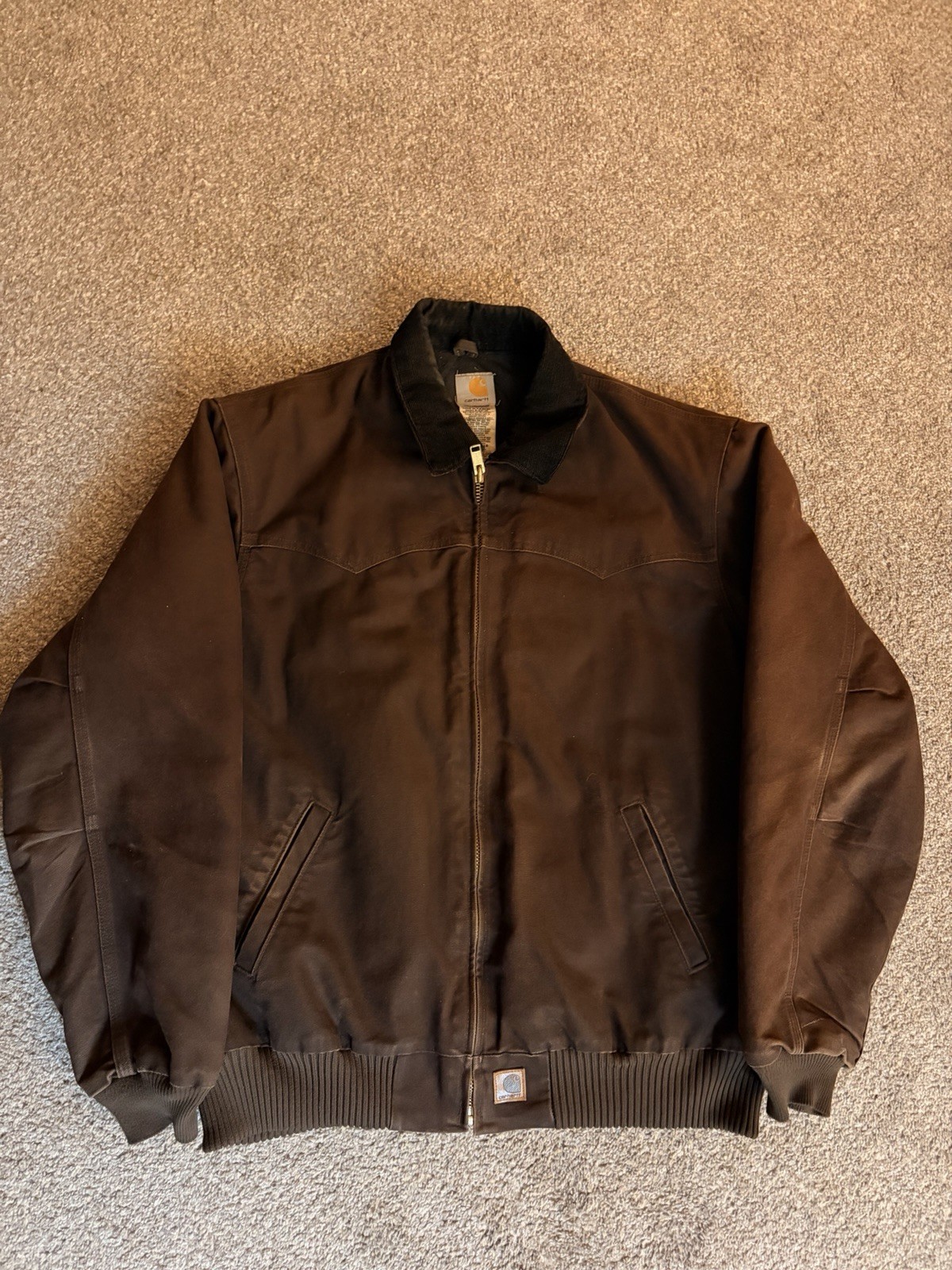 Vintage Men’s Carhartt Santa Fe Style Brown J14 DKB Blanket Lined Jacket Vintage Men’s Carhartt Santa Fe Style Brown J14 DKB Blanket Lined Jacket