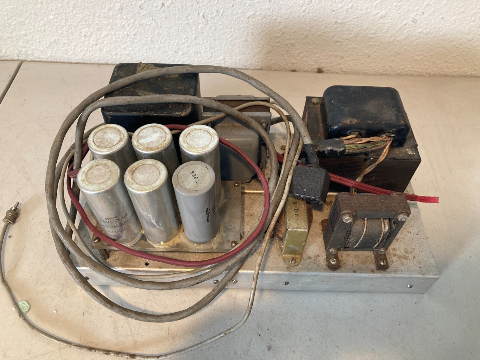 Vintage Collins Tube Radio Power Supply Chassis Transformers Reactor For Parts Vintage Collins Tube Radio Power Supply Chassis Transformers Reactor For Parts
