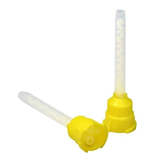 100 pcs HP Mixing Tips Dental Impression Light body yellow 100 pcs HP Mixing Tips Dental Impression Light body yellow
