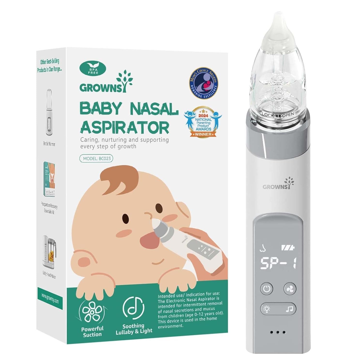 Grownsy Baby Nasal Aspirator Grownsy Baby Nasal Aspirator