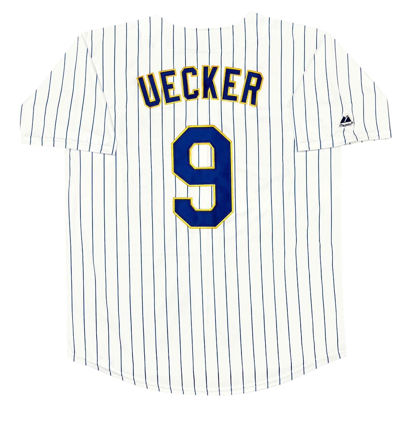 Bob Uecker Milwaukee Brewers Men\'s Home White Cooperstown Jersey (L-XL) Bob Uecker Milwaukee Brewers Men\'s Home White Cooperstown Jersey (L-XL)