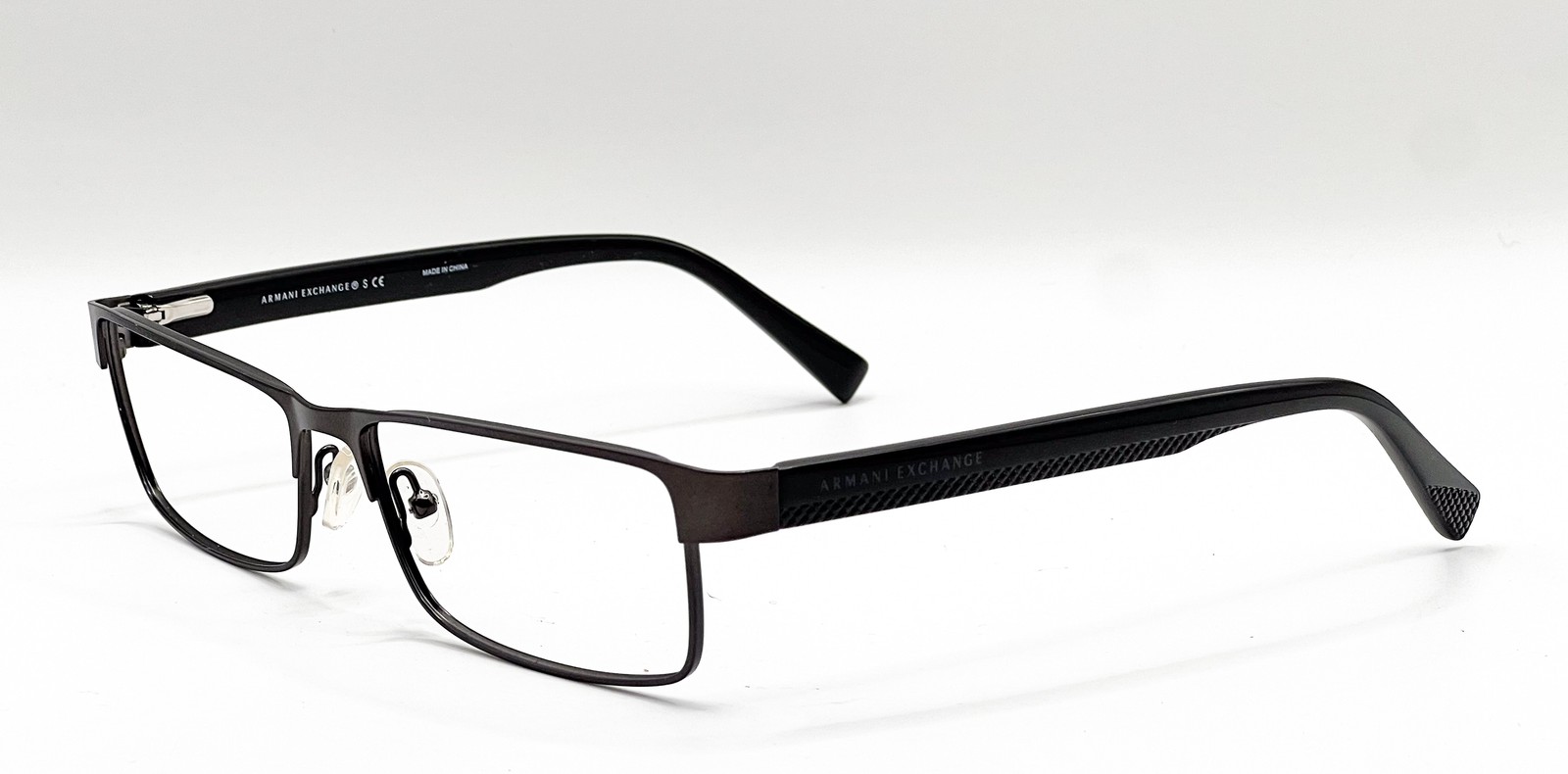 ARMANI EXCHANGE AX 1009 6037 SATIN GUNMETAL/BLACK AUTHENTIC EYEGLASSES 58-16
