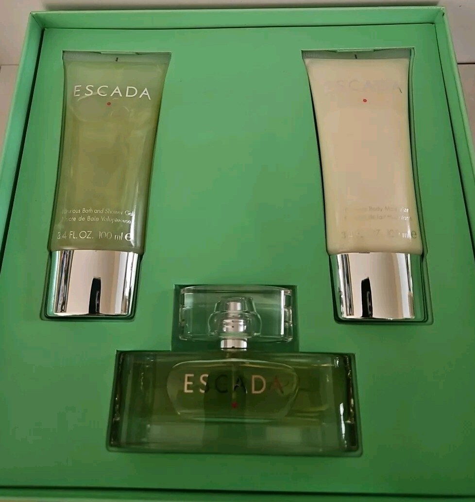Escada Signature EDP 1.7 Oz Spray 3.4 Oz Shower Gel 3.4 Oz Moisturizer 3-Pc Set Escada Signature EDP 1.7 Oz Spray 3.4 Oz Shower Gel 3.4 Oz Moisturizer 3-Pc Set