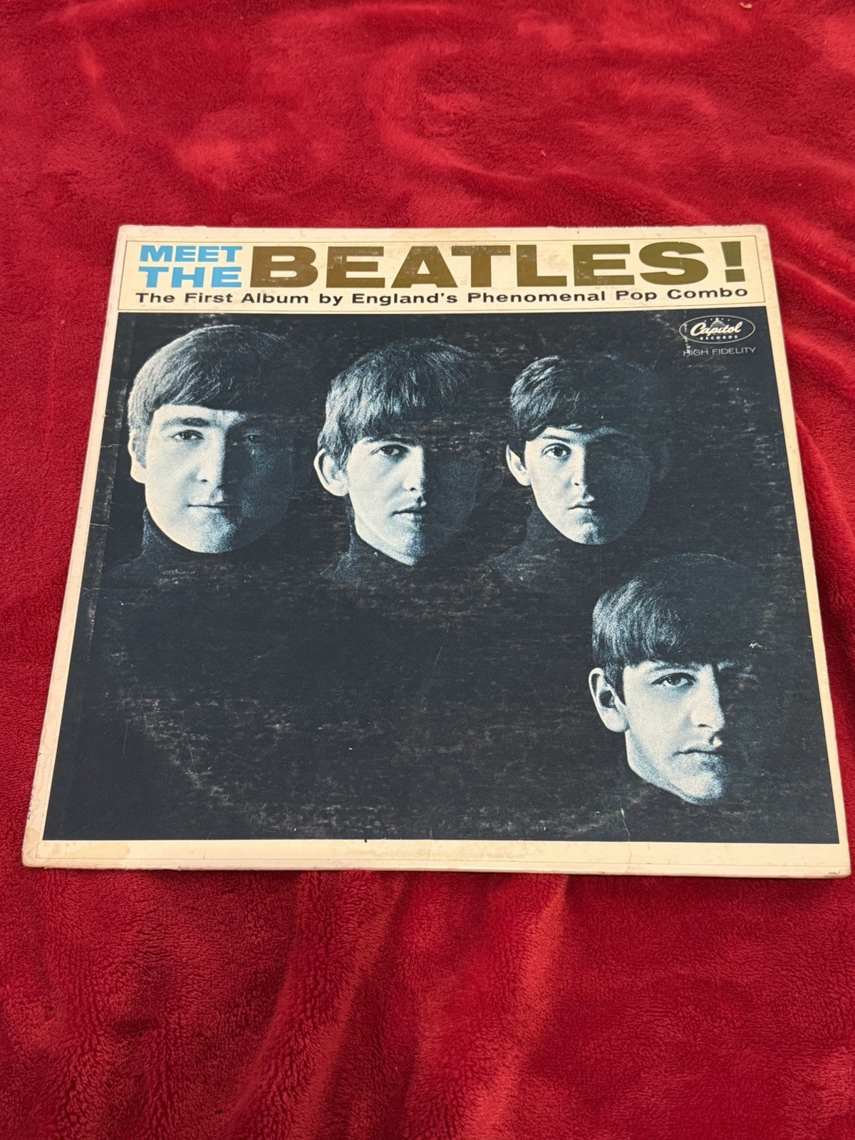 The Beatles Meet The Beatles 1964 Mono LP T-2047 LA Pressing Rainbow VG+