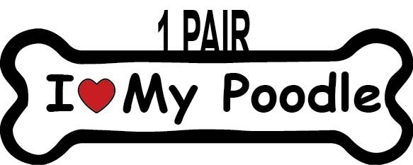 Dog Breeds I Love My Dog Pit Bull Shepherd Beagle Mutt Choose Dog 1 Pair Sticker