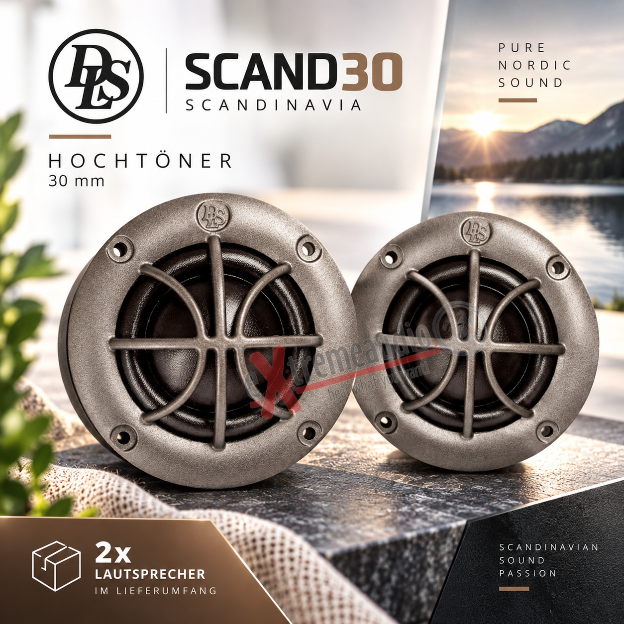 DLS SCAND30 Tweeter Scandinavia 1 Pair 30 Mm Soft Dome Tweeter DLS SCAND30 Tweeter Scandinavia 1 Pair 30 Mm Soft Dome Tweeter