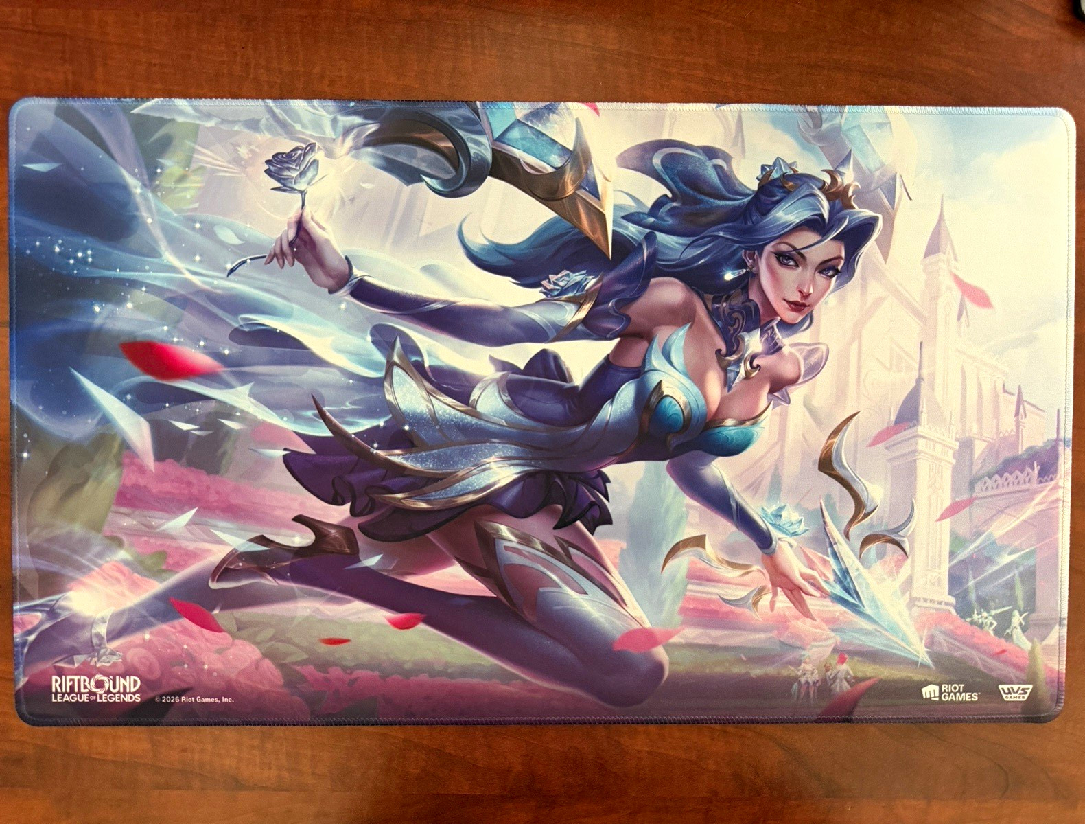 Crystal Rose Kai’sa Riftbound Prizewall playmat + bonus Star Guardian Mouse Pad Crystal Rose Kai’sa Riftbound Prizewall playmat + bonus Star Guardian Mouse Pad