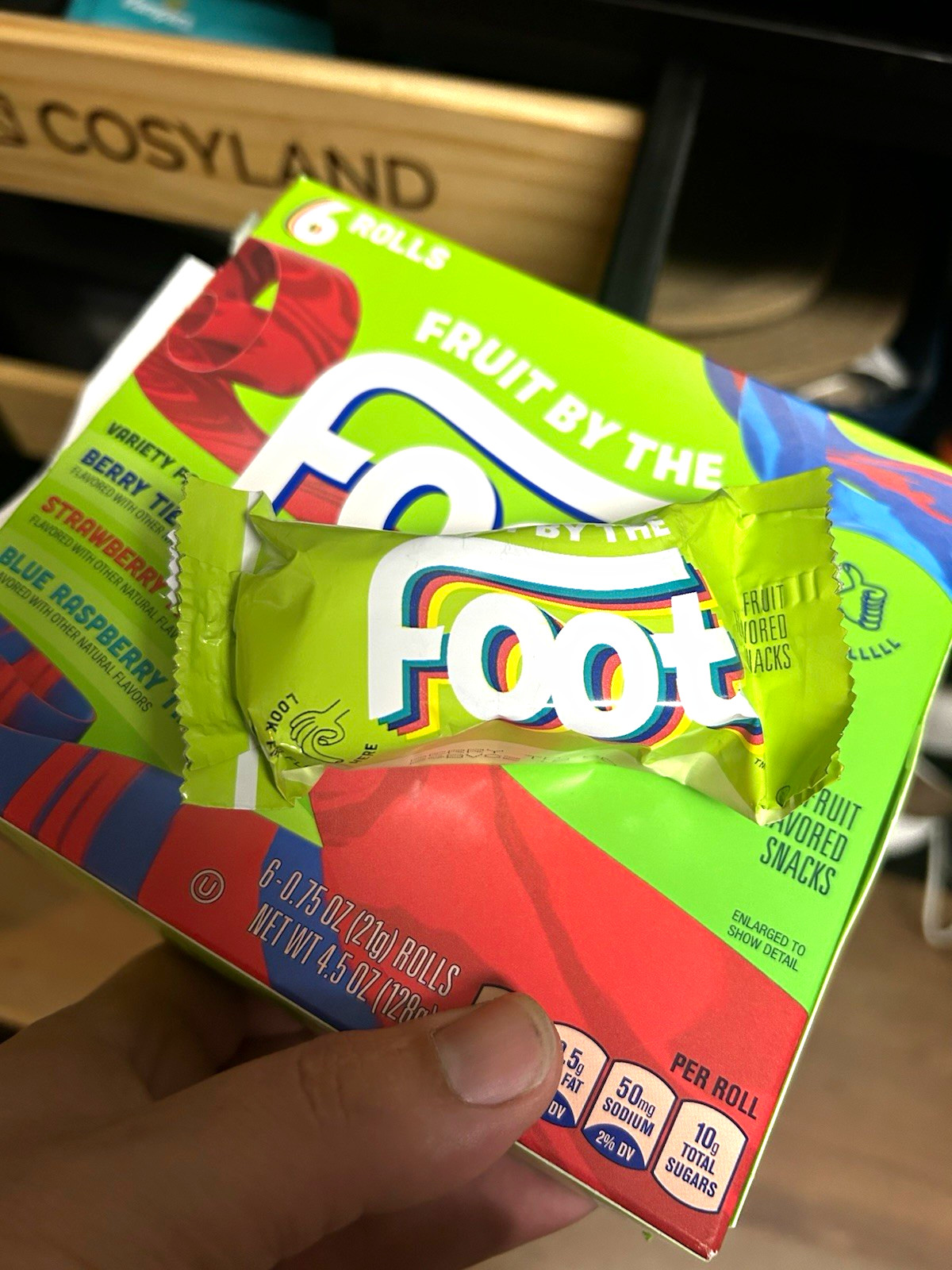 PLEASE READ Double packaged fruit by the foot, two rolls in one single package PLEASE READ Double packaged fruit by the foot, two rolls in one single package
