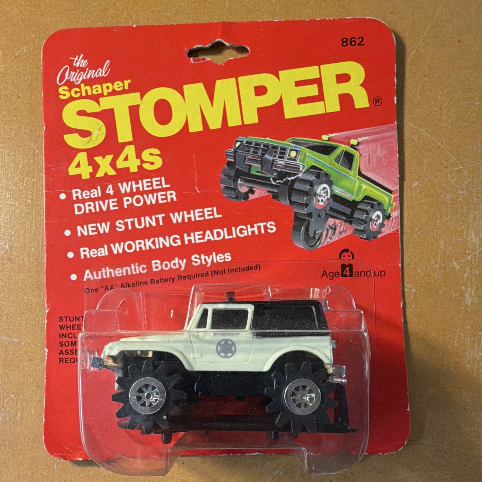 Schaper Stomper JEEP Sheriff CJ7 4X4 White/Black Vintage MOC Schaper Stomper JEEP Sheriff CJ7 4X4 White/Black Vintage MOC
